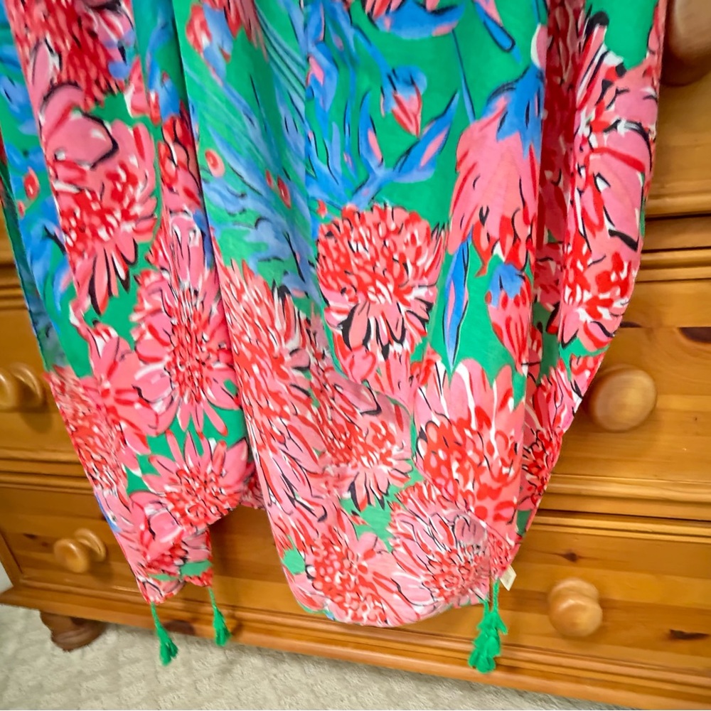 Do Everything in Love Women’s Boho Pink Blue Floral Summer Kimono Cover Up NWT - Picture 4 of 6
